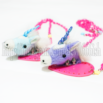 Unicornholic(purple) necklace