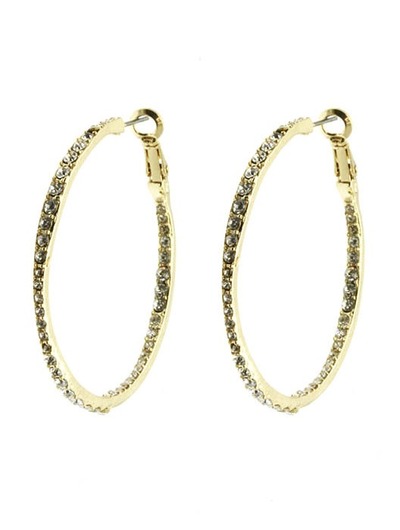 Crystal Hoop Earrings