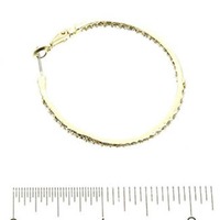 Crystal Hoop Earrings - Thumbnail 1