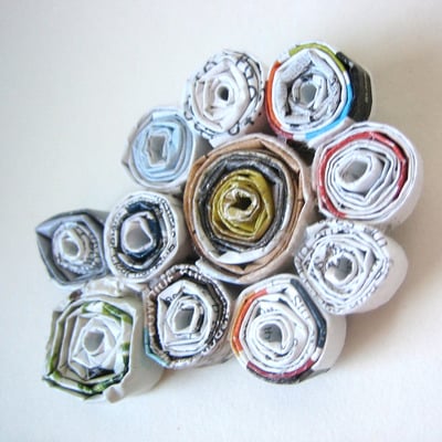 Happy flower pin - eco friendly - Thumbnail 2