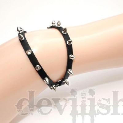 Spike joint garter - black - Thumbnail 2