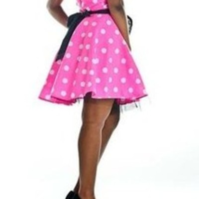 Polka dot party dress - pink