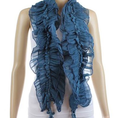 Womens lace soft silk chiffon scarf