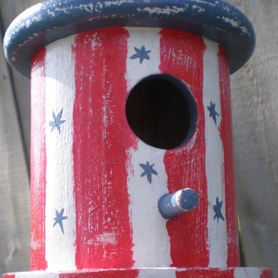 Outdoor americana wren house