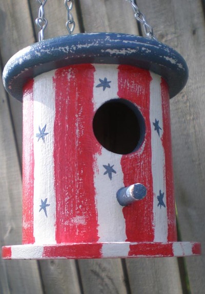 Outdoor americana wren house