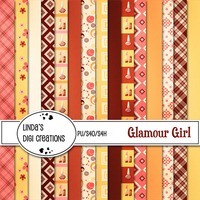 Glamour Girl (Digital Scrapbooking Kit) - Thumbnail 1