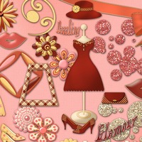 Glamour Girl (Digital Scrapbooking Kit) - Thumbnail 2