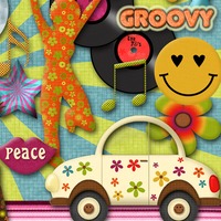 The Groovy 70's (Digital Scrapbooking Kit) - Thumbnail 3