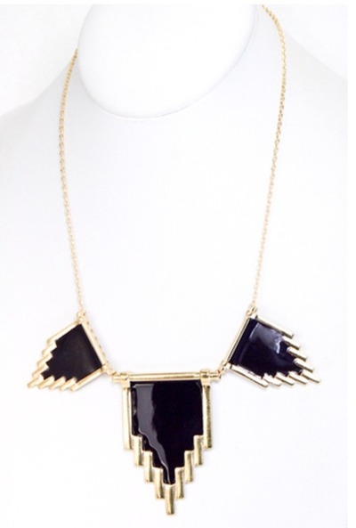 Purple Geometric Necklace