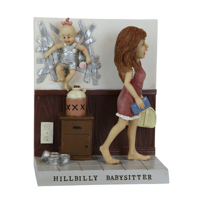 Hillbilly babysitter figurine