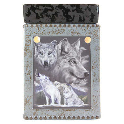 Tall wolf design tart warmer