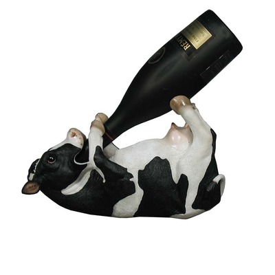 Cow wine bottle holder