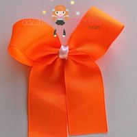 Paradise Princess Pendant Chunky Necklace with Hair Bows/Bubblegum beads/Girls Jewelry/Boutique Hair Bows - Thumbnail 2