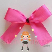 Paradise Princess Pendant Chunky Necklace with Hair Bows/Bubblegum beads/Girls Jewelry/Boutique Hair Bows - Thumbnail 3