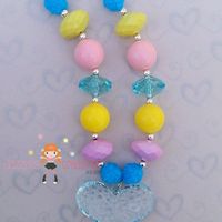 Baby Chunky Necklaces/Bubblegum Beads/Girls Jewelry - Thumbnail 2