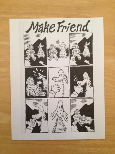Make Friend Original Comic Art