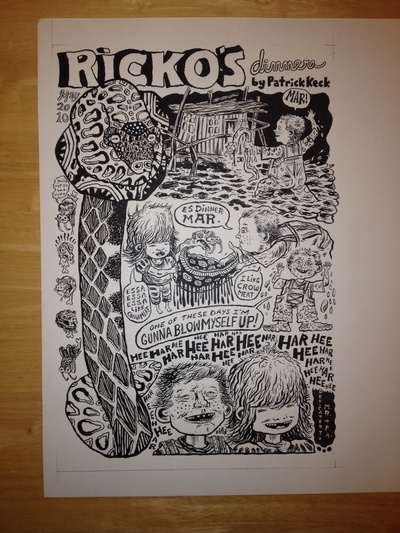 Ricko's Dinner Original Comic Art