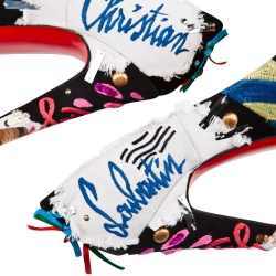 CHRISTIAN LOUBOUTIN DAFFODILE BRODEE 160MM MULTICOLOR