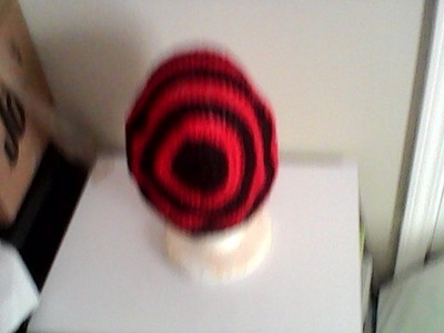 Two Color Small Crochet Slouchy Hat