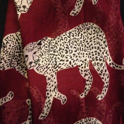 Snow leopard scarf