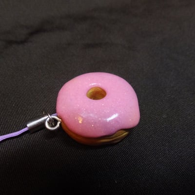 Strawberry glitter doughnut