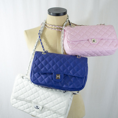 Chanel inspired medium size quilted purse