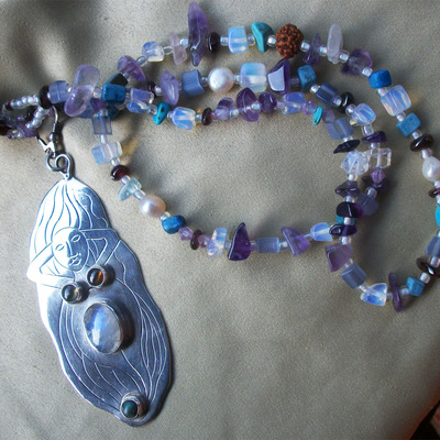 Soul purpose crystal healing necklace