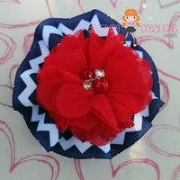 4th of July Patriotic Shooting Star Chunky Necklace Set - Thumbnail 2