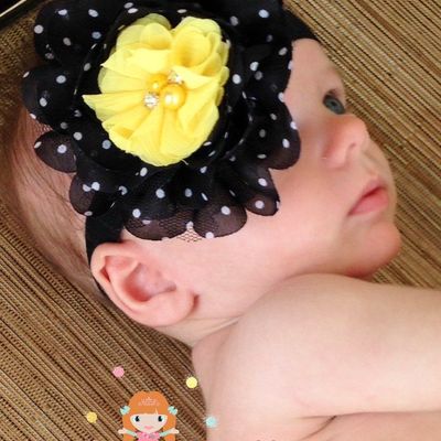 Bumble bee chunky necklace hair bow & barefoot sandal set