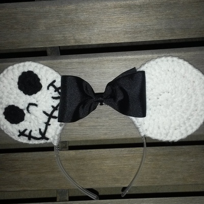 Jack skelkington inspired mouse ears