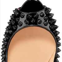Christian Louboutin Lady Peep Spikes 150mm Black - Thumbnail 3