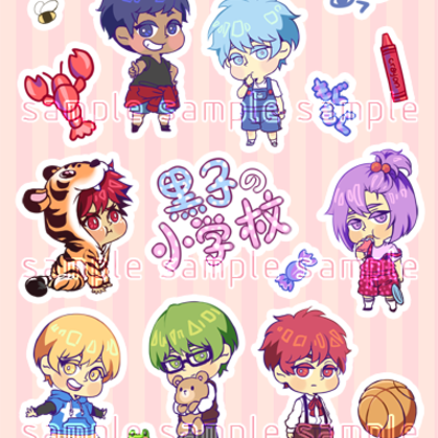 Kuroko's kindergarten sticker sheet