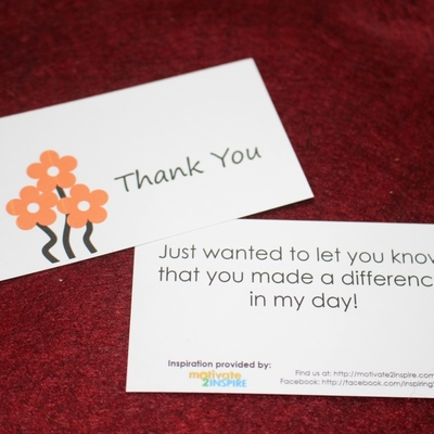 "thank you" mini-cards - flower power 2 - (for everyone)