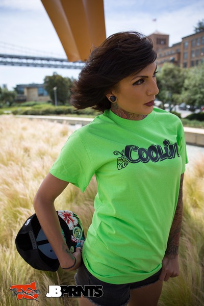 Coolin. lime tee