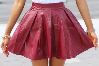 PU Skater Skirt