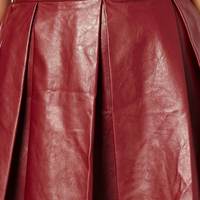 PU Skater Skirt - Thumbnail 2