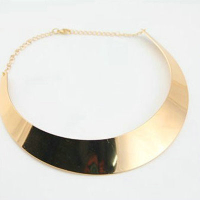 Goldtone collar necklace