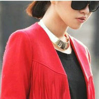 Goldtone Collar Necklace - Thumbnail 1