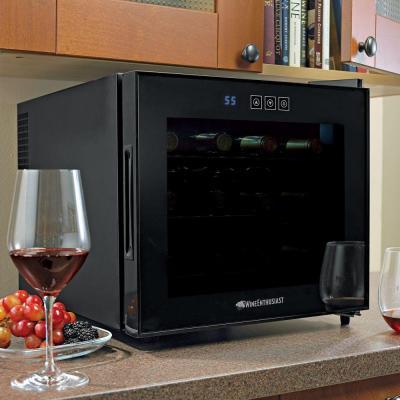 Wine Enthusiast Silent 12 Bottle Touchscreen Wine Refrigerator