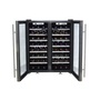 Wine Enthusiast Silent 48 Bottle Double Door Dual Zone Wine Refrigerator (Stainless Steel Trim Door) - Thumbnail 1