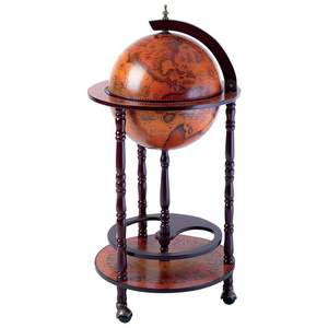 Kassel 13" Diameter Italian Replica Globe Bar Hand Painted