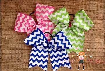 Chevron Cheer Bows Perfect Team Bow