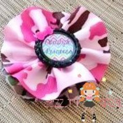Birthday princess hair bow clip