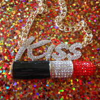 Kiss Lipstick Necklace  - Thumbnail 1