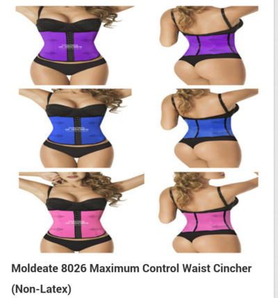 Moderate 8026maximum control waist cinchers (non latex)