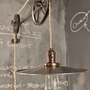 Vintage Industrial Pulley Lamp - The Draftsman Light-4