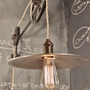 Vintage Industrial Pulley Lamp - The Draftsman Light-1