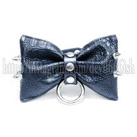 Spiky Ribbon Choker - Black - Thumbnail 1