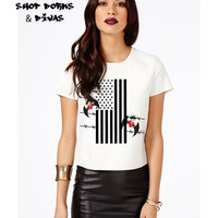 Honor the Brave Adult Unisex T-Shirt - Thumbnail 1