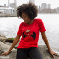 Braveheart: Unisex Leopard Print T-shirt - Thumbnail 1